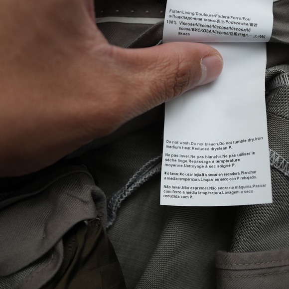 Hugo Boss Dress Pants Men Gray Wool Viscose 34R Measured 33x30.5 - Picture 5 of 13